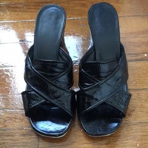 Marc Jacobs patent leather mules